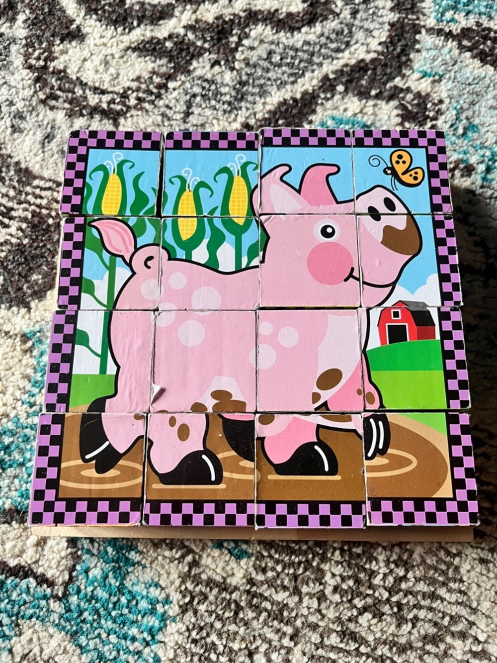 Melissa & Doug Puzzle Blocks 6 puzzles